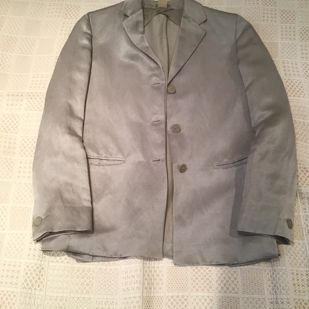 Maxa Mara Shiny Silver Jacket, size 6